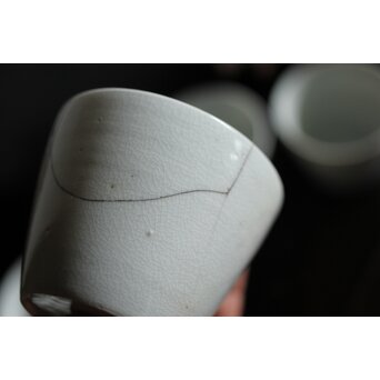 古伊万里 白磁 猪口 9客　P497 