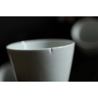 古伊万里 白磁 猪口 9客　P497 