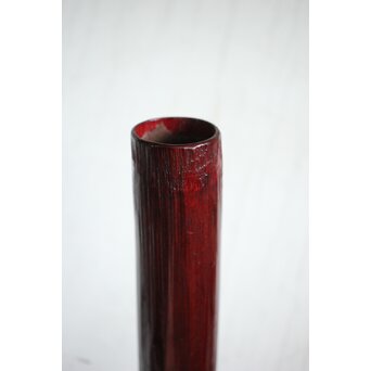 鈴木玩々斎 唐物写壺型耳付 懸花籠 竹籠　U362 