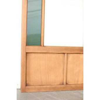 黄色と緑色ガラス建具 2枚1組　GD0243Y 