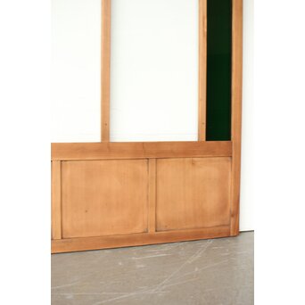 黄色と緑色ガラス建具 2枚1組　GD0243Y 