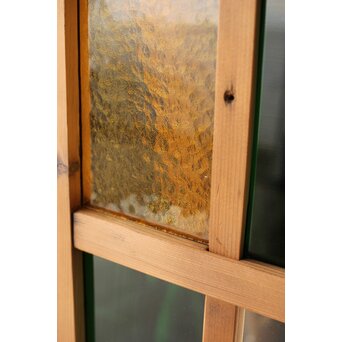 黄色と緑色ガラス建具 2枚1組　GD0243Y 