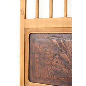 市松模様 細分化ガラス 玄関ガラス戸 2枚1組　GD0244YD 