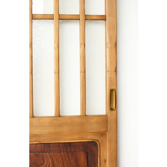 市松模様 細分化ガラス 玄関ガラス戸 2枚1組　GD0244YD 