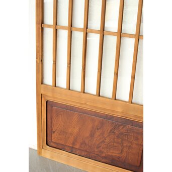 市松模様 細分化ガラス 玄関ガラス戸 2枚1組　GD0244YD 