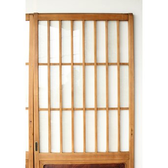 市松模様 細分化ガラス 玄関ガラス戸 2枚1組　GD0244YD 