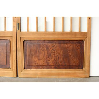 市松模様 細分化ガラス 玄関ガラス戸 2枚1組　GD0244YD 