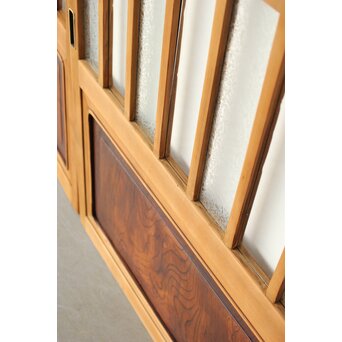 市松模様 細分化ガラス 玄関ガラス戸 2枚1組　GD0244YD 