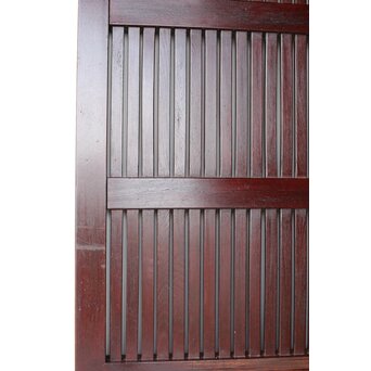 総欅 格子蔵戸　W0169Y 