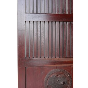 総欅 格子蔵戸　W0169Y 