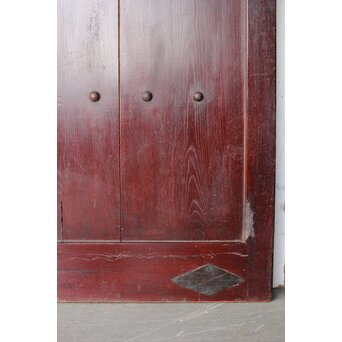 総欅 格子蔵戸　W0169Y 