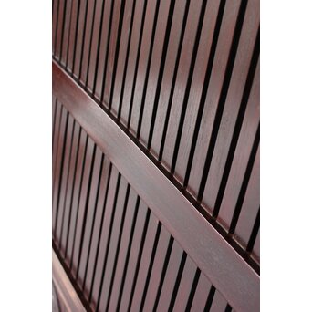 総欅 格子蔵戸　W0169Y 