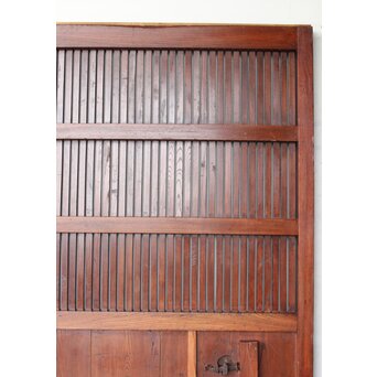 総欅 格子蔵戸　W0169Y 