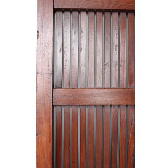 総欅 格子蔵戸　W0169Y 