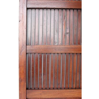 総欅 格子蔵戸　W0169Y 