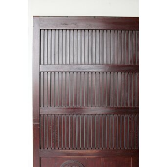 総欅 格子蔵戸　W0169Y 