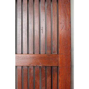 総欅 格子蔵戸　W0169Y 