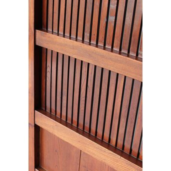 総欅 格子蔵戸　W0169Y 