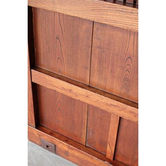 総欅 格子蔵戸　W0169Y 