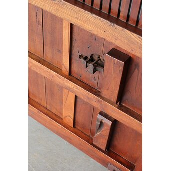 総欅 格子蔵戸　W0169Y 