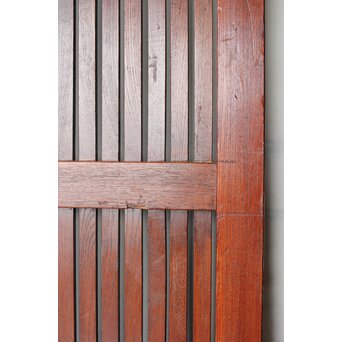 総欅 格子蔵戸　W0169Y 