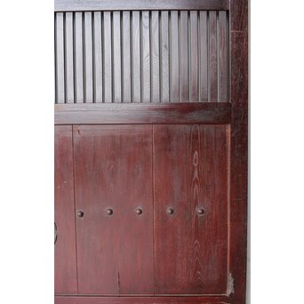 総欅 格子蔵戸　W0169Y 