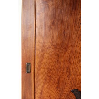 欅一枚板蔵戸　W0172Y 泡杢のような木目も