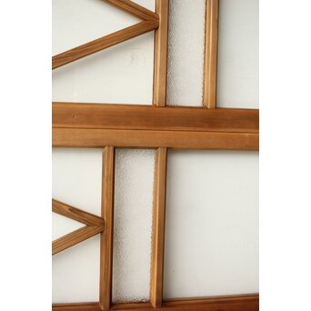 菱形デザイン ガラス欄間 2枚1組　R0435 