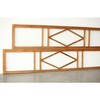 菱形デザイン ガラス欄間 2枚1組　R0435 