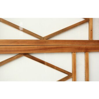 菱形デザイン ガラス欄間 2枚1組　R0435 