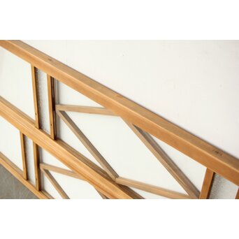 菱形デザイン ガラス欄間 2枚1組　R0435 