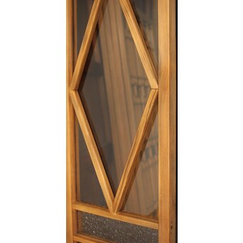 菱形デザイン ガラス欄間 2枚1組　R0435 