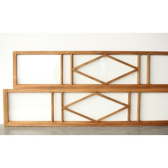 菱形デザイン ガラス欄間 2枚1組　R0435 