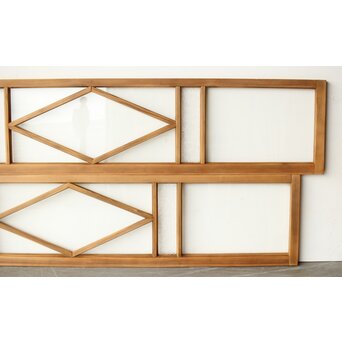 菱形デザイン ガラス欄間 2枚1組　R0435 