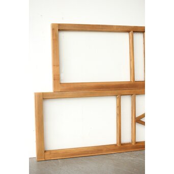 菱形デザイン ガラス欄間 2枚1組　R0435 