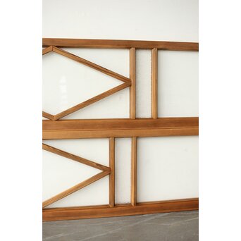 菱形デザイン ガラス欄間 2枚1組　R0435 