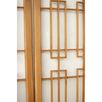 書院戸風 組子ガラス窓 4枚1組　R0436 