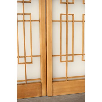 書院戸風 組子ガラス窓 4枚1組　R0436 