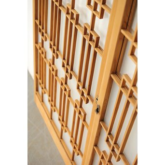 書院戸風 組子ガラス窓 4枚1組　R0436 