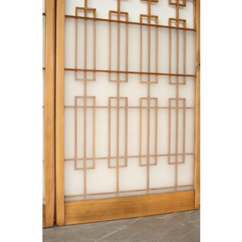 書院戸風 組子ガラス窓 4枚1組　R0436 
