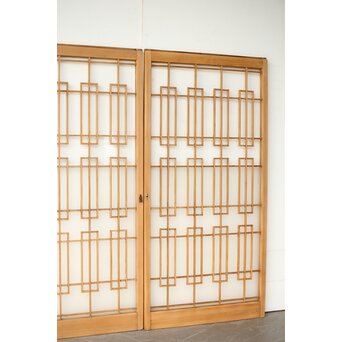 書院戸風 組子ガラス窓 4枚1組　R0436 