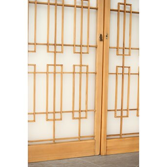 書院戸風 組子ガラス窓 4枚1組　R0436 