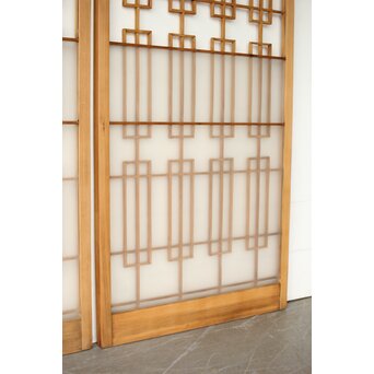書院戸風 組子ガラス窓 4枚1組　R0436 