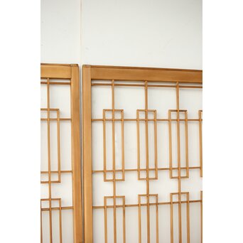 書院戸風 組子ガラス窓 4枚1組　R0436 