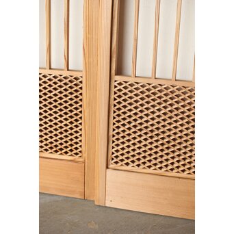 細菱形組子 大きめ書院 2枚1組　R0437 