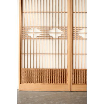 細菱形組子 大きめ書院 2枚1組　R0437 