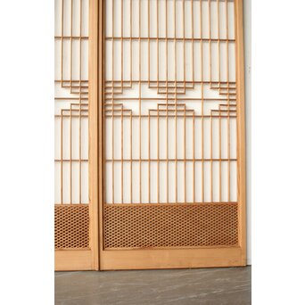 細菱形組子 大きめ書院 2枚1組　R0437 