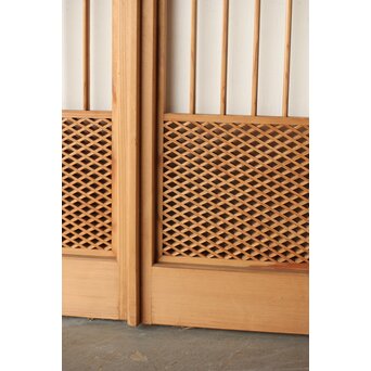 細菱形組子 大きめ書院 2枚1組　R0437 