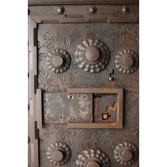 庄内系 大金具板蔵戸　W0173Y 