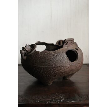 ヤツレ瓶掛 風炉釜 鉄瓶掛　M434 